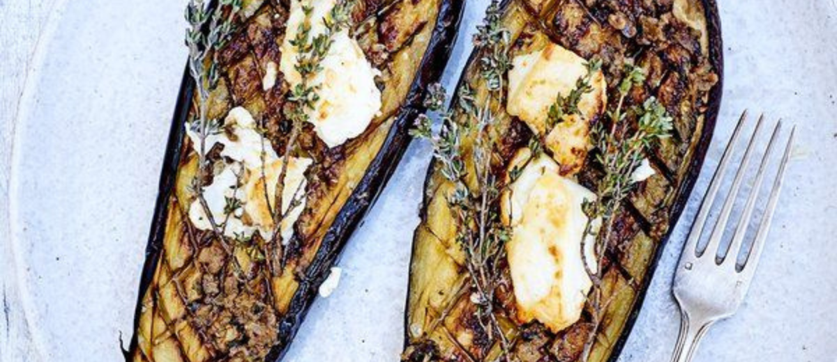 Marinated Eggplants & Feta