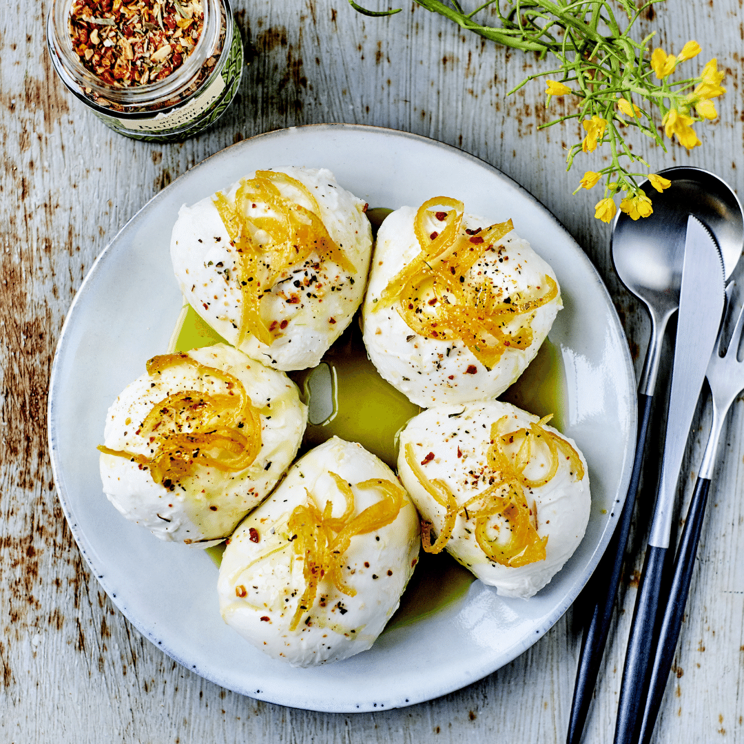 Mozzarella with Candied Lemon