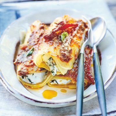Basil & Bell Pepper Pesto Cannelloni