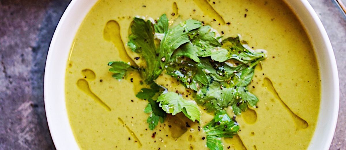 Vegetable and split pea soup