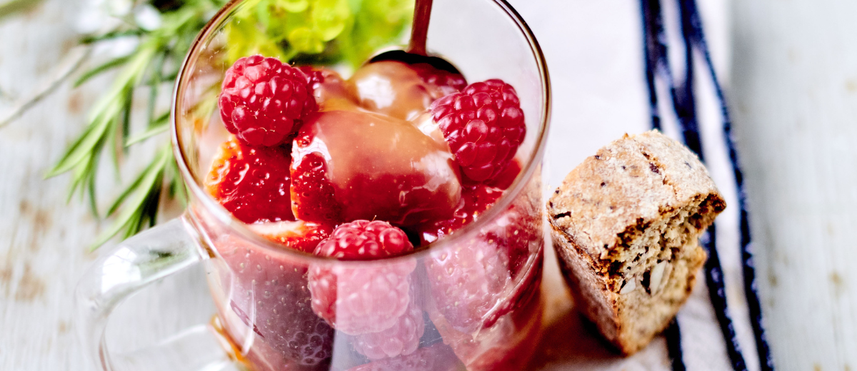 Red Fruits, Lemon Curd and Olive Oil Crunchies